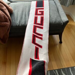 Gucci Ivory/Black Wool/Silk Scarf NWT